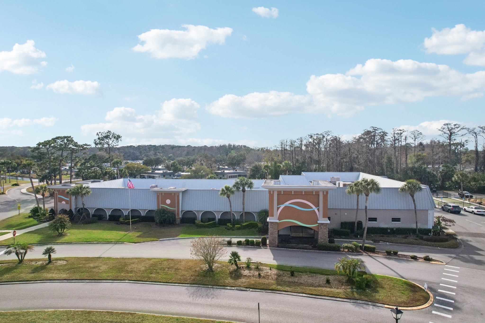 The recently updated Summertree clubhouse in New Port Richey FL