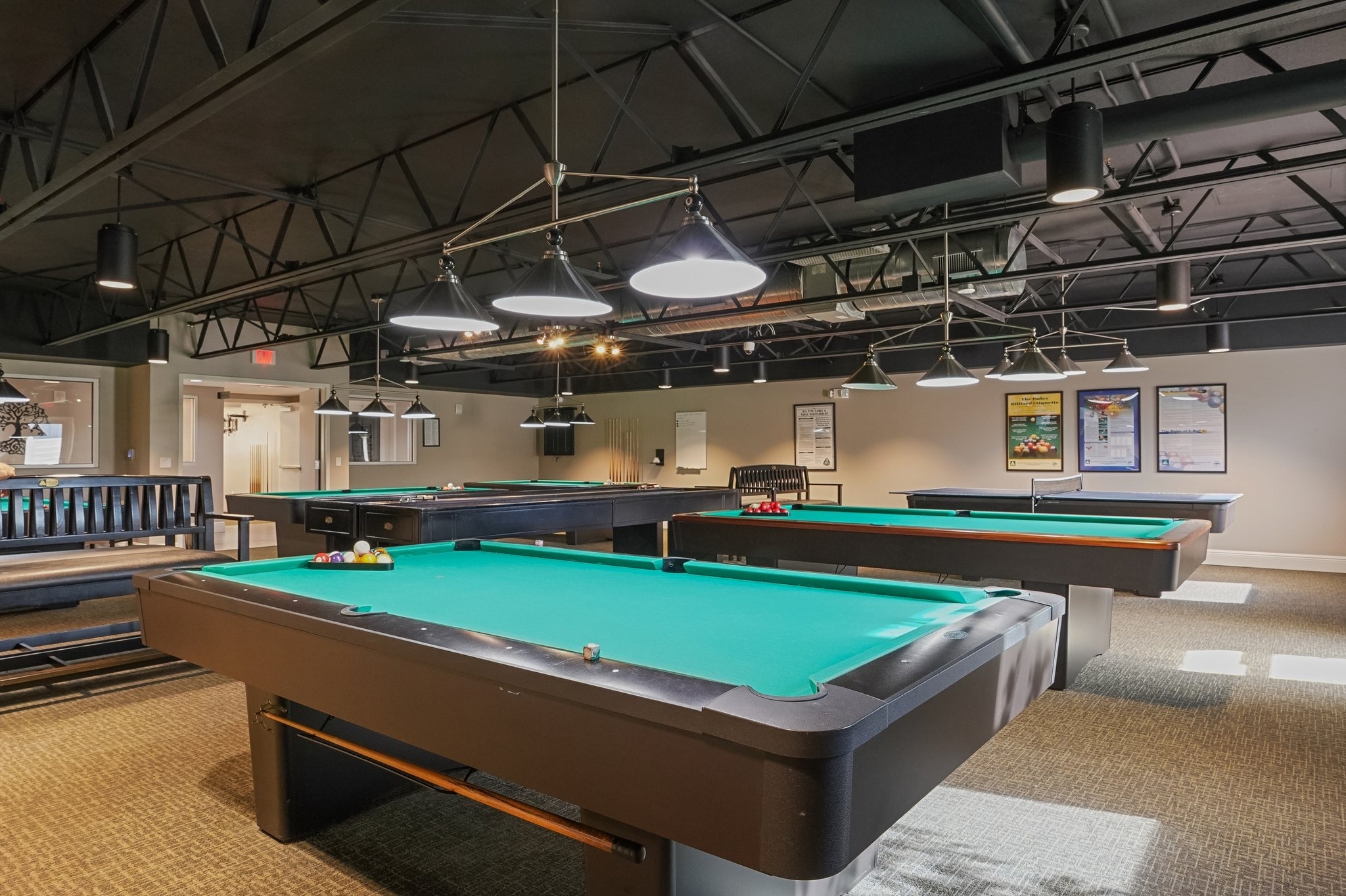 Billiards room at the Summertree clubhouse in New Port Richey FL