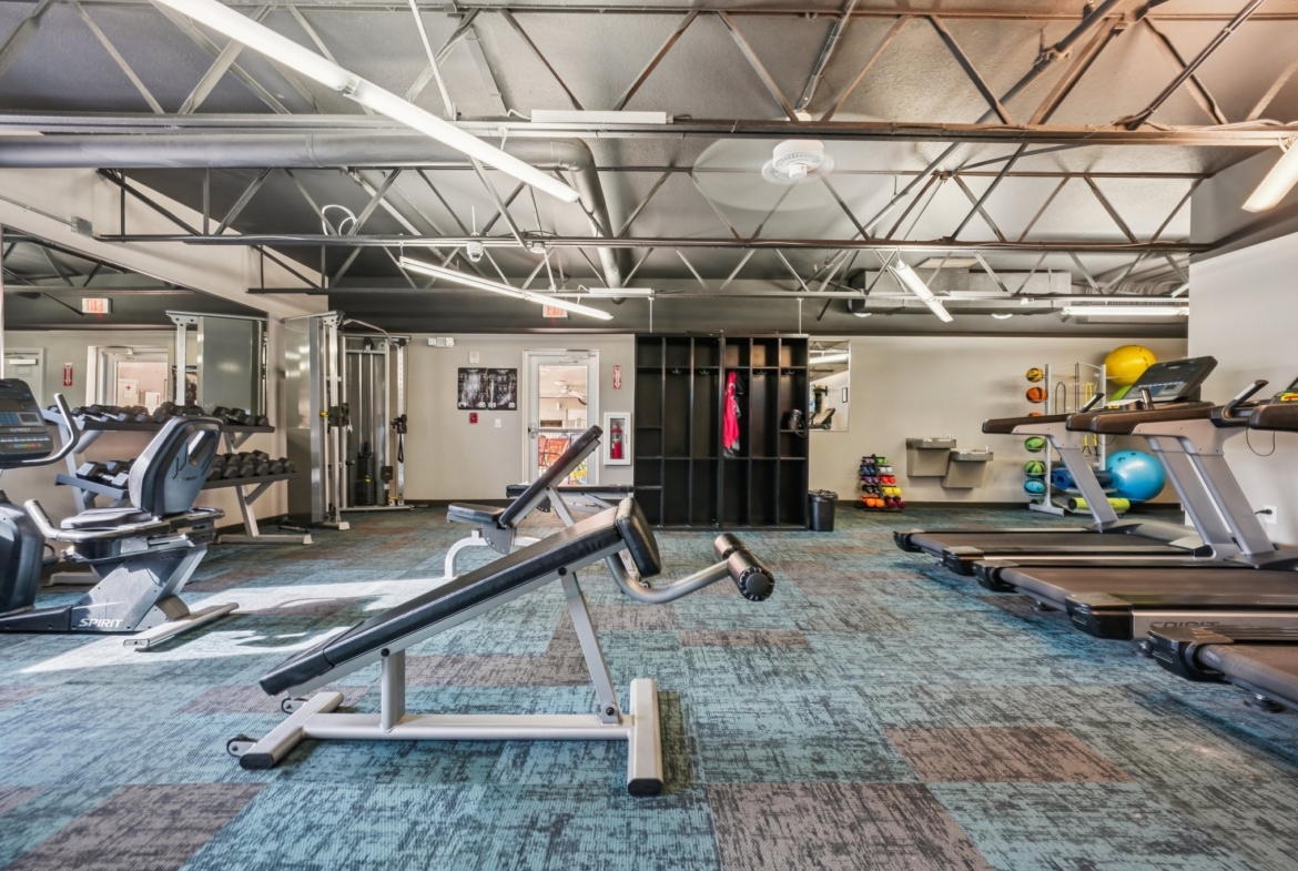 Fitness center at the Summertree 55+ community in New Port Richey, FL 34654