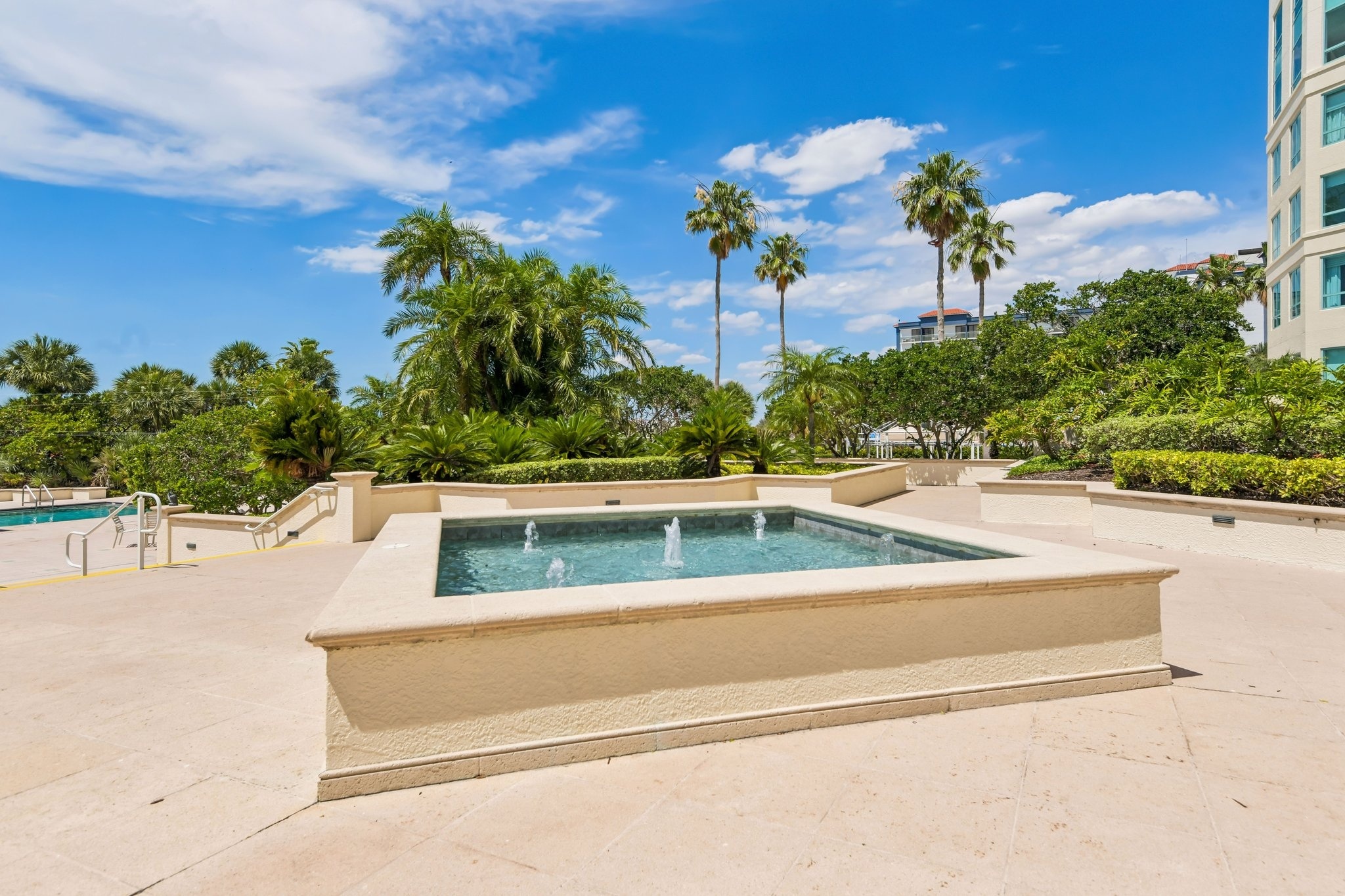 Heated spa and hot tub at The Grande on Sand Key, Clearwater Beach FL